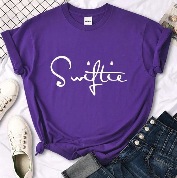 NWT Purple Swiftie Short Sleeve Tee - Picture 4 of 5